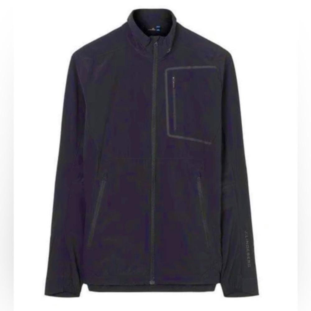 J. Lindeberg kinetic jacket lux softshell golf jacket Black Men M Windbreaker